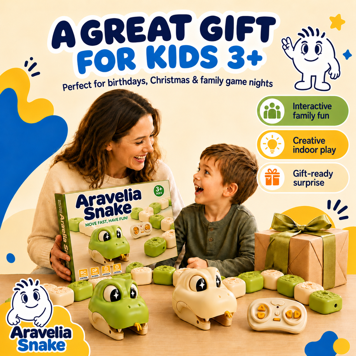Snake magnetic racing game by Aravelia