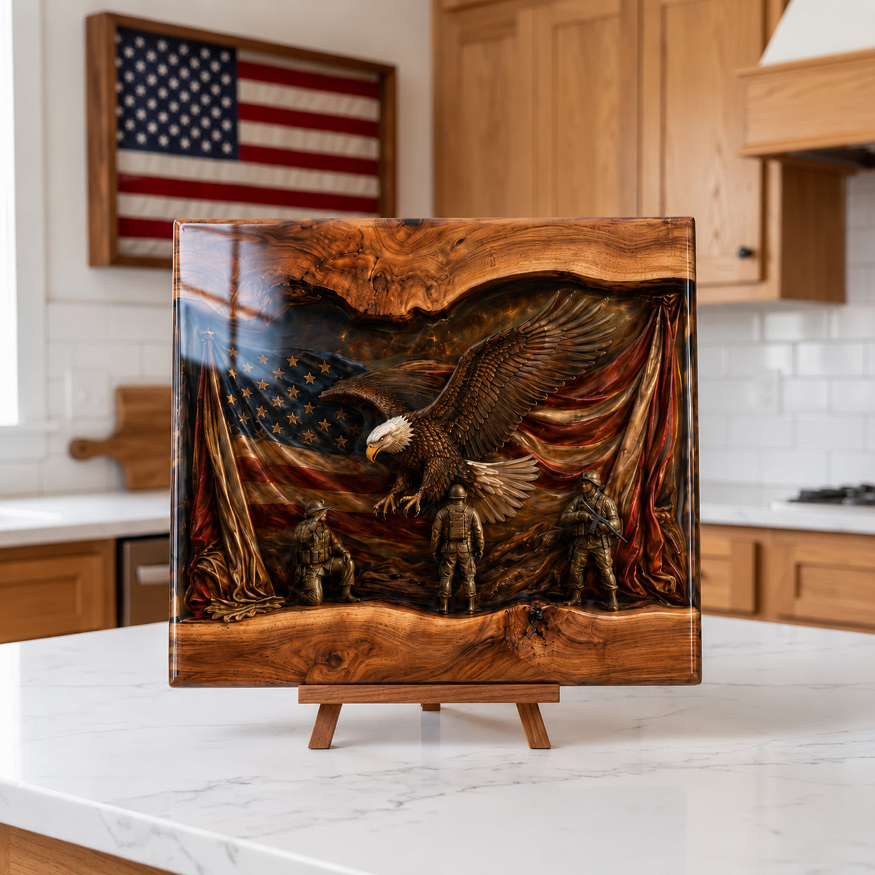 Handmade Veteran Memorial Display Boards
