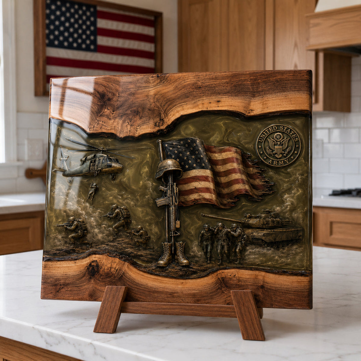 Handmade Veteran Memorial Display Boards