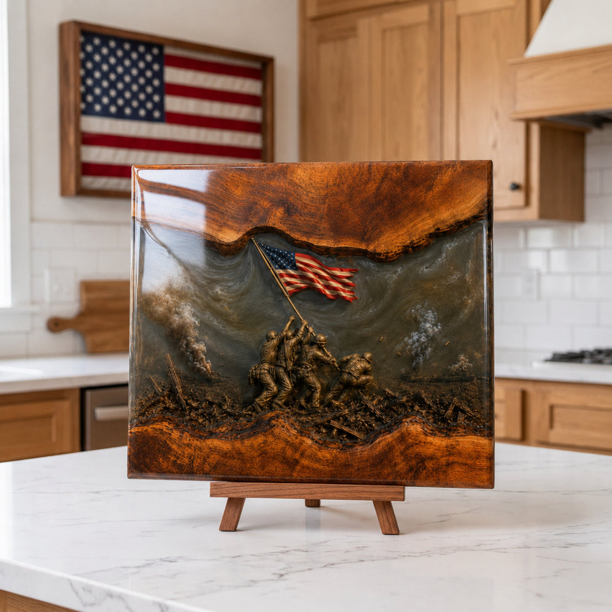 Handmade Veteran Memorial Display Boards