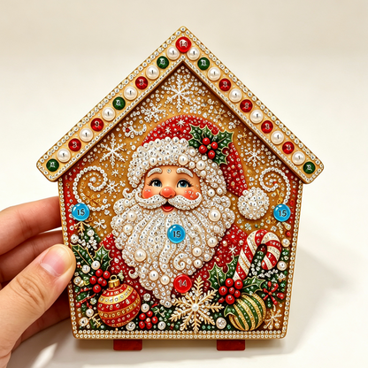 Santa pearl art panel