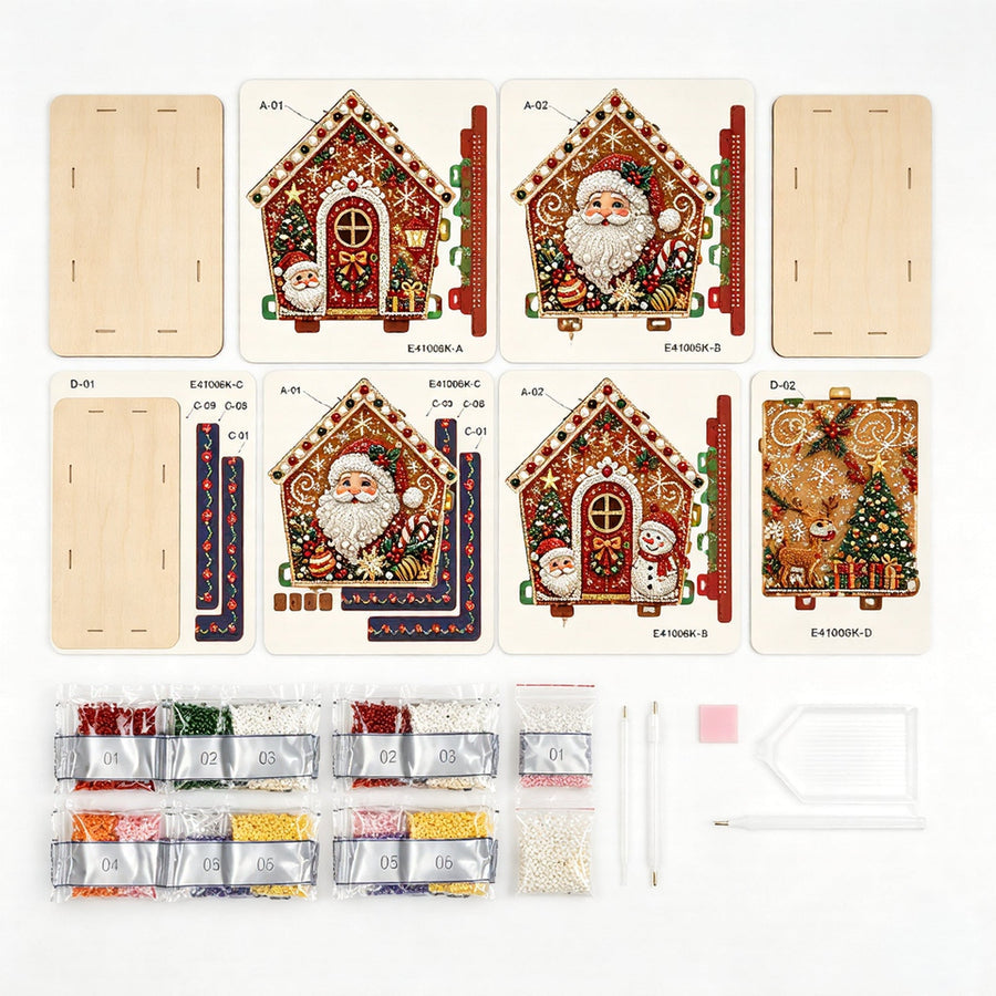 Christmas cottage DIY kit contents