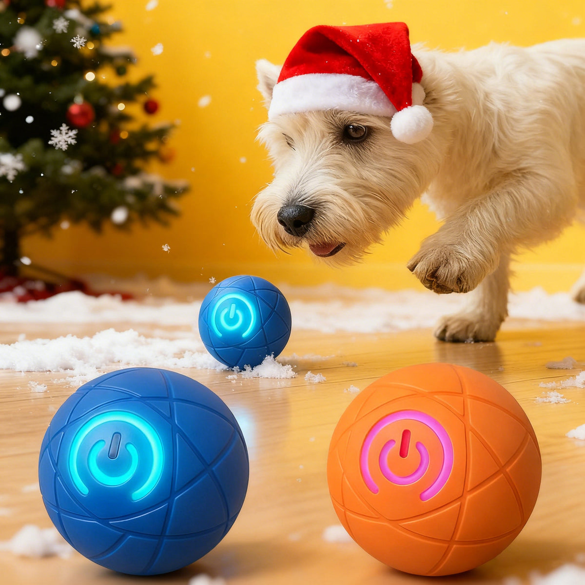 Pet Bouncing Ball for Cats & Dogs