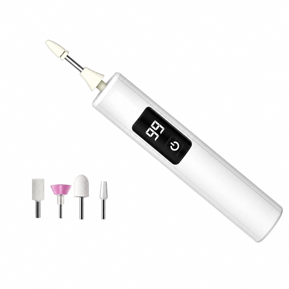 Electric nail grinder and grinding attachments