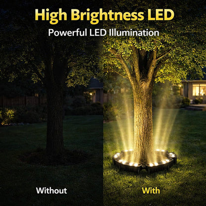 🌳 LED Ring Tree Light | Outdoor Waterproof Landscape Spotlight