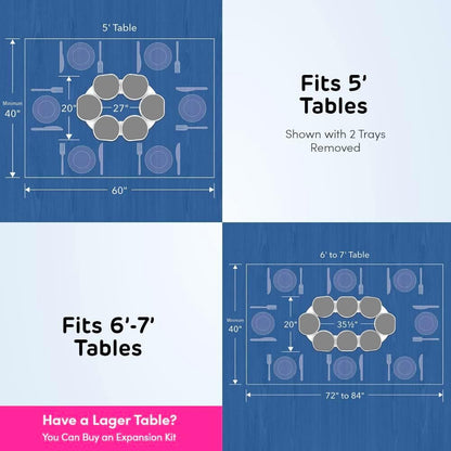 Dining Table Rotating Storage Rack