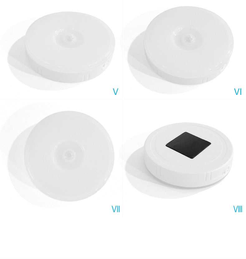 Front, side and rear views showing the magnetic mounting piece