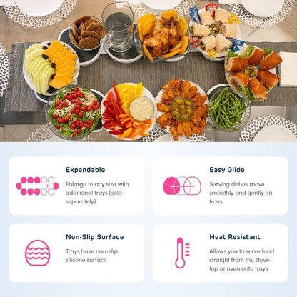 Dining Table Rotating Storage Rack
