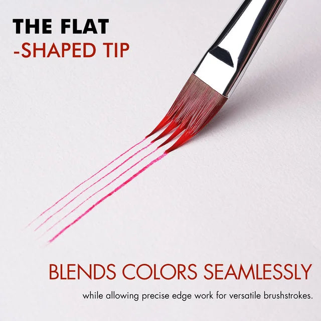 Dual-Layer Synthetic Flat Grainer Brush Set(5 PCS)