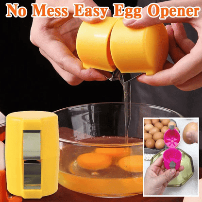 Stainless Steel Egg Opener – Crack, and Separate Easily🍳