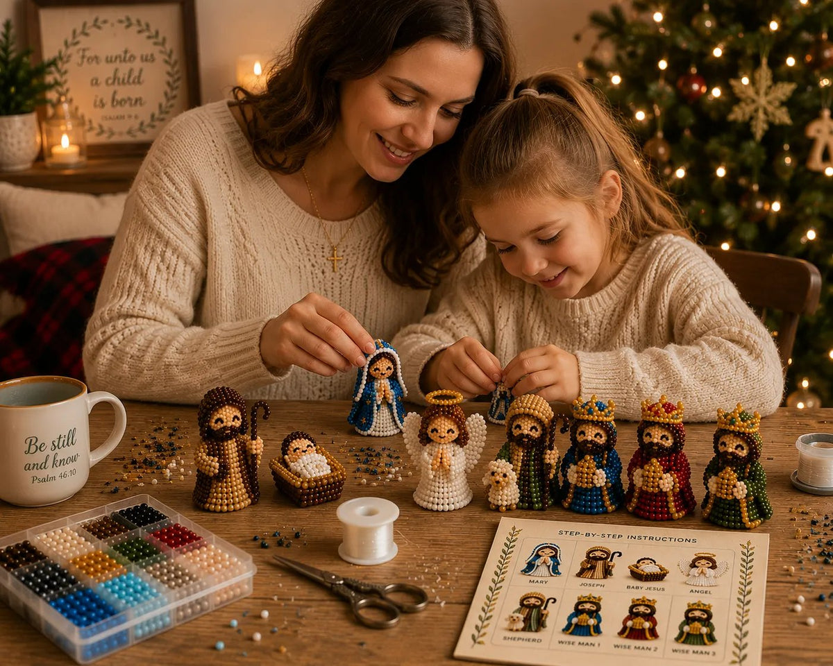 Handmade Christmas Faith Craft Set (8-Piece Set)