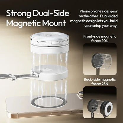 Ulanzi MT85 Magsafe tripod: strong dual-side magnetic mount with 20N front and 25N back force.