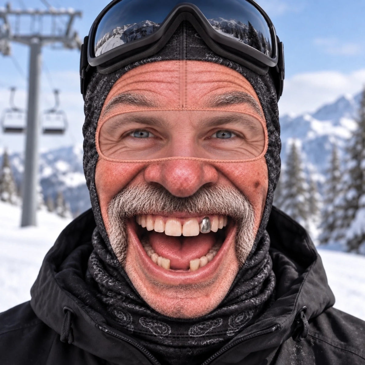 Custom Funny Ski Mask - Personalized Birthday Gifts For Ski Lovers - Powder To The People