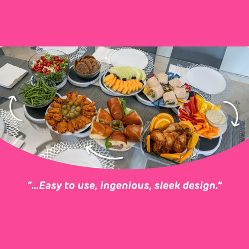 Dining Table Rotating Storage Rack