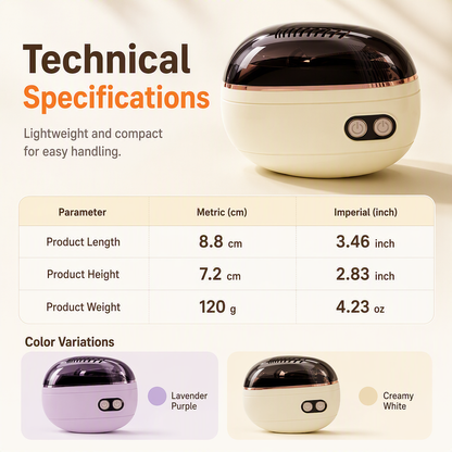 ✂️ 2-in-1 Smart Electric Nail Clipper & Polisher – Anti-Pinch Safety & LED Light 💅