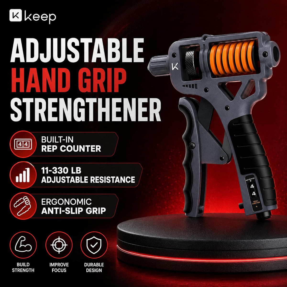 Adjustable grip strengthener overview