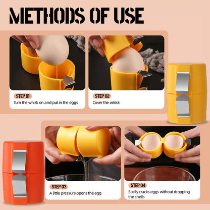 Stainless Steel Egg Opener – Crack, and Separate Easily🍳