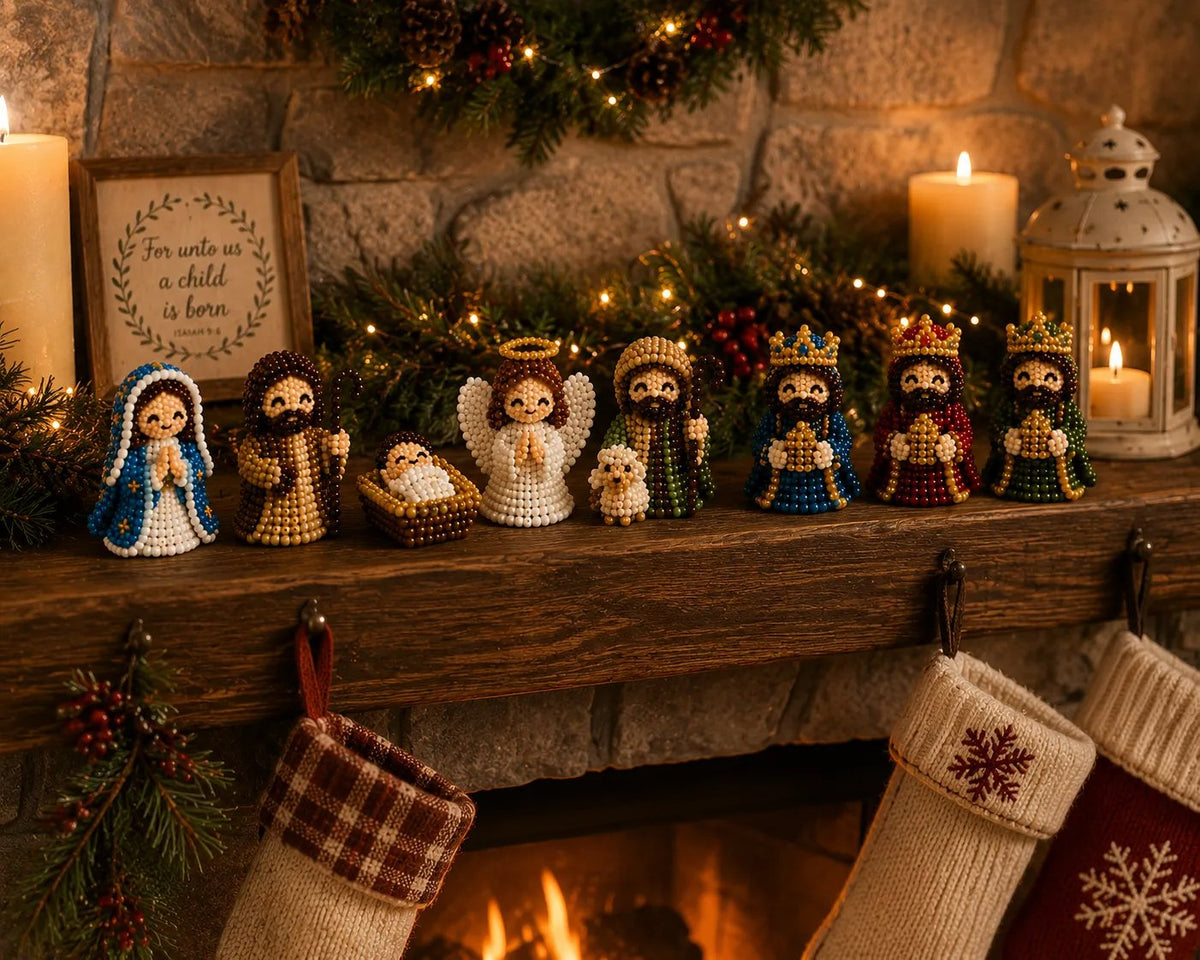 Handmade Christmas Faith Craft Set (8-Piece Set)