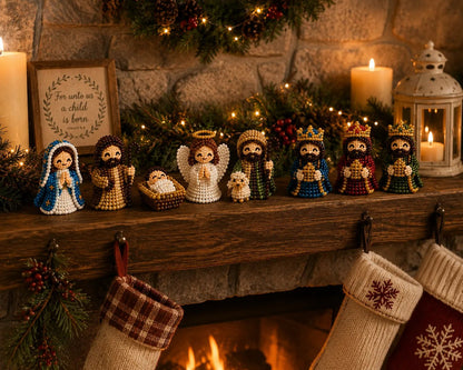 Handmade Christmas Faith Craft Set (8-Piece Set)
