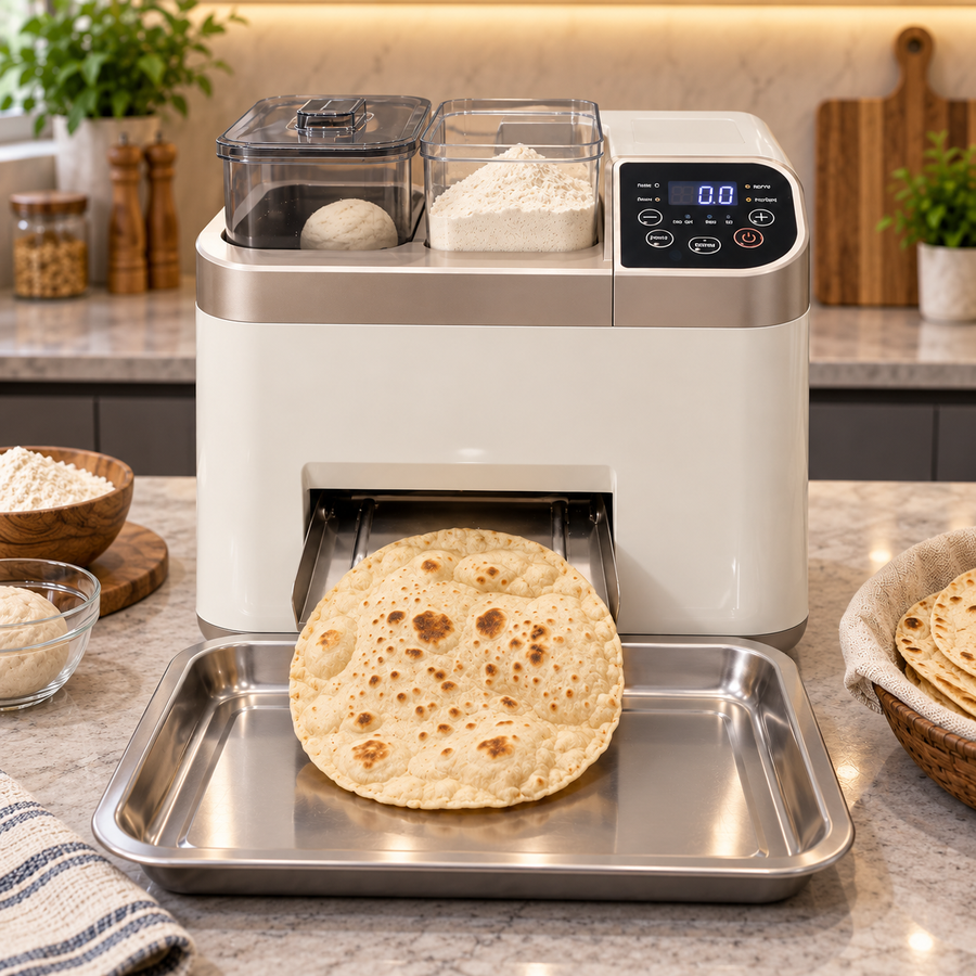 Front view of FreshPress flatbread maker