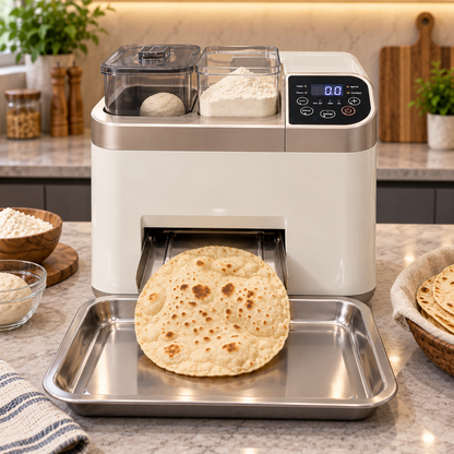 Front view of FreshPress flatbread maker