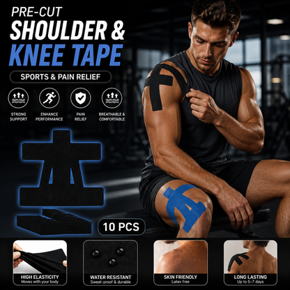Kinesiology Reduce Shoulder Pain & Knee Tape