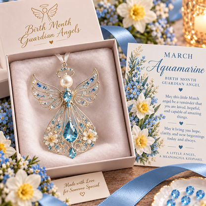 Birth Month Guardian Angel March · Aquamarine