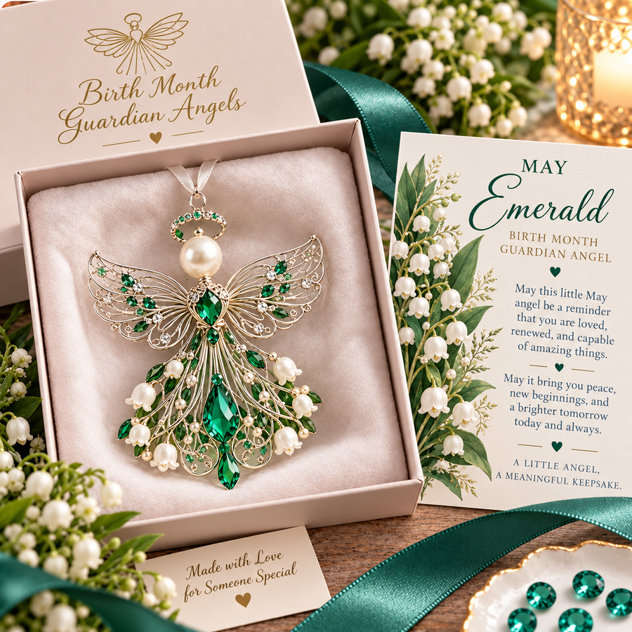 Birth Month Guardian Angel May · Emerald