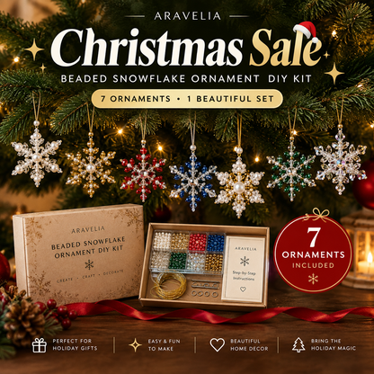 Beaded Snowflake Ornament DIY Kit