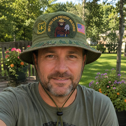 🇺🇸 Last Day Promo - 🐻USFS Only You Can Prevent Wildfires Boonie Hat🌲