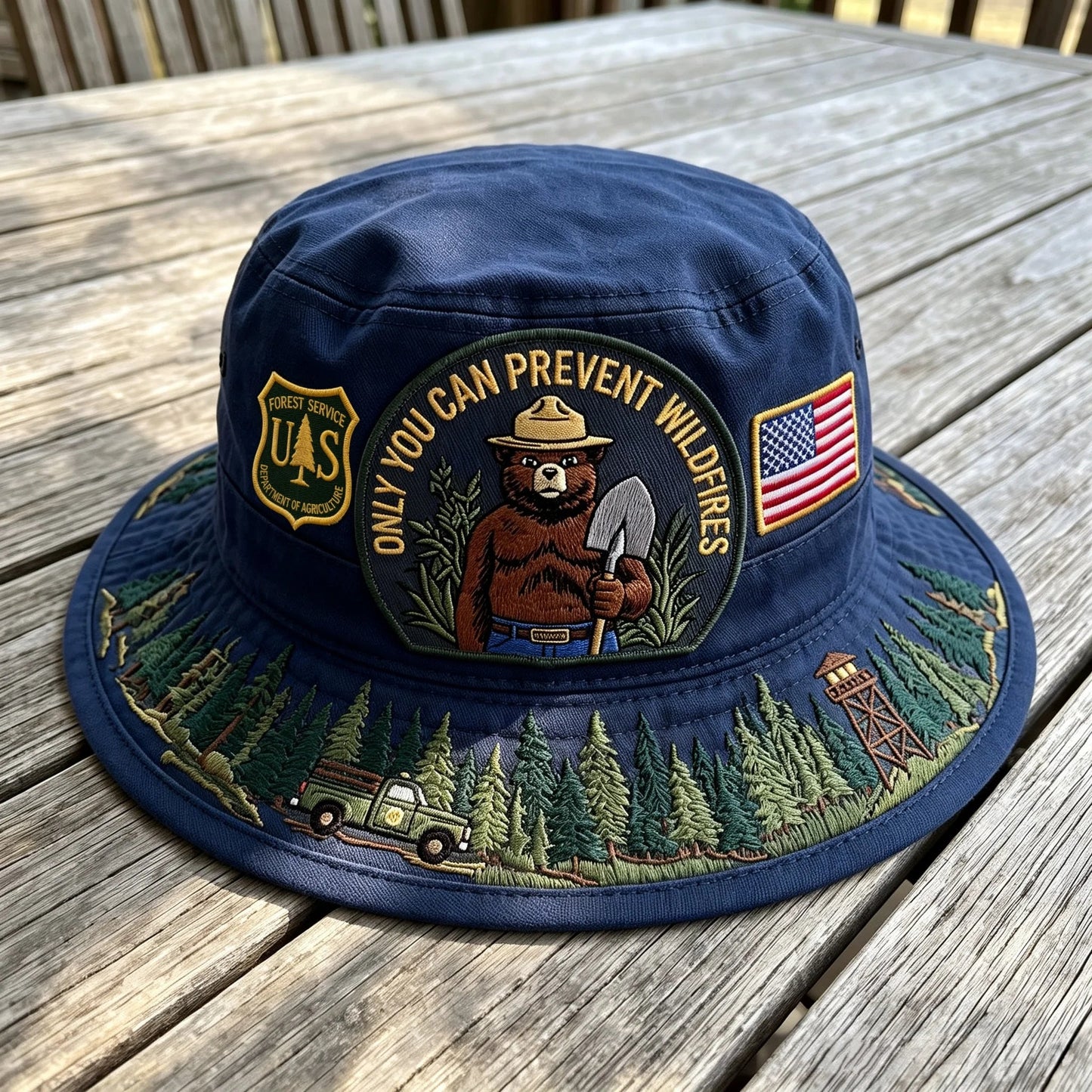 🇺🇸 Last Day Promo - 🐻USFS Only You Can Prevent Wildfires Boonie Hat🌲