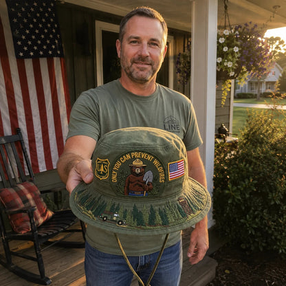 🇺🇸 Last Day Promo - 🐻USFS Only You Can Prevent Wildfires Boonie Hat🌲