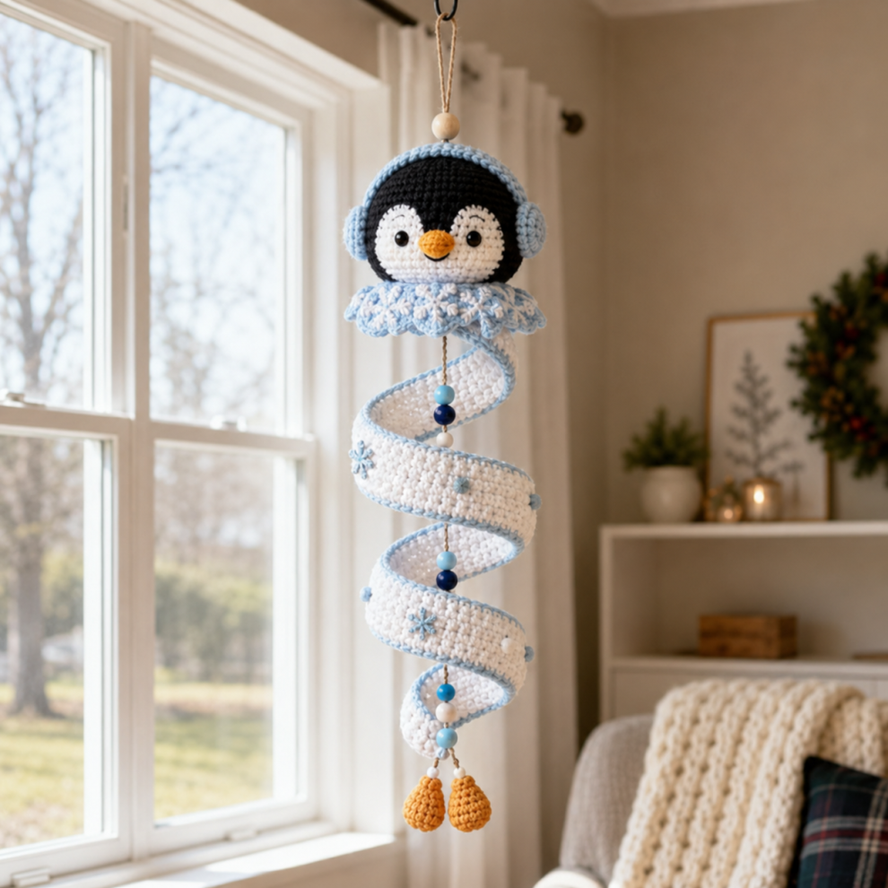 Crochet Spiral Ornament DIY Kit | Step-by-Step Guide 🧶✨