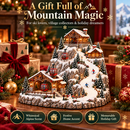 Christmas ski village gift display