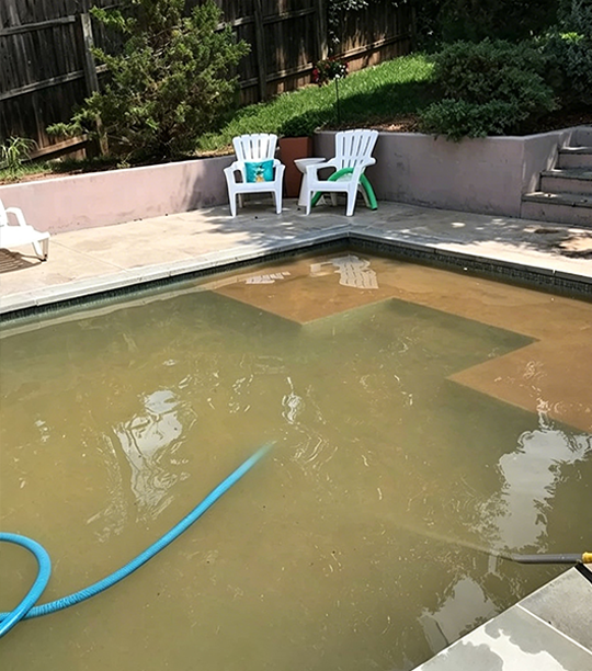 Before water appearance — source pool comparison