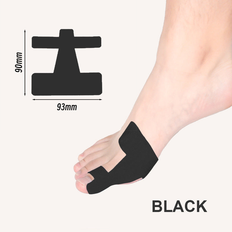 Black bunion kinesiology tape