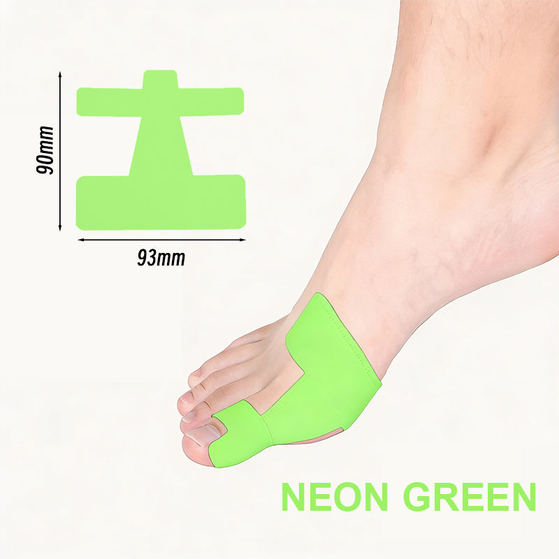 Green bunion kinesiology tape