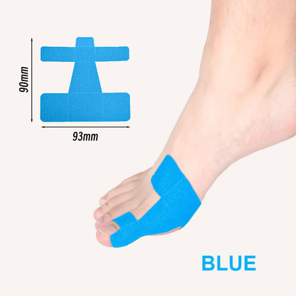 Blue bunion kinesiology tape