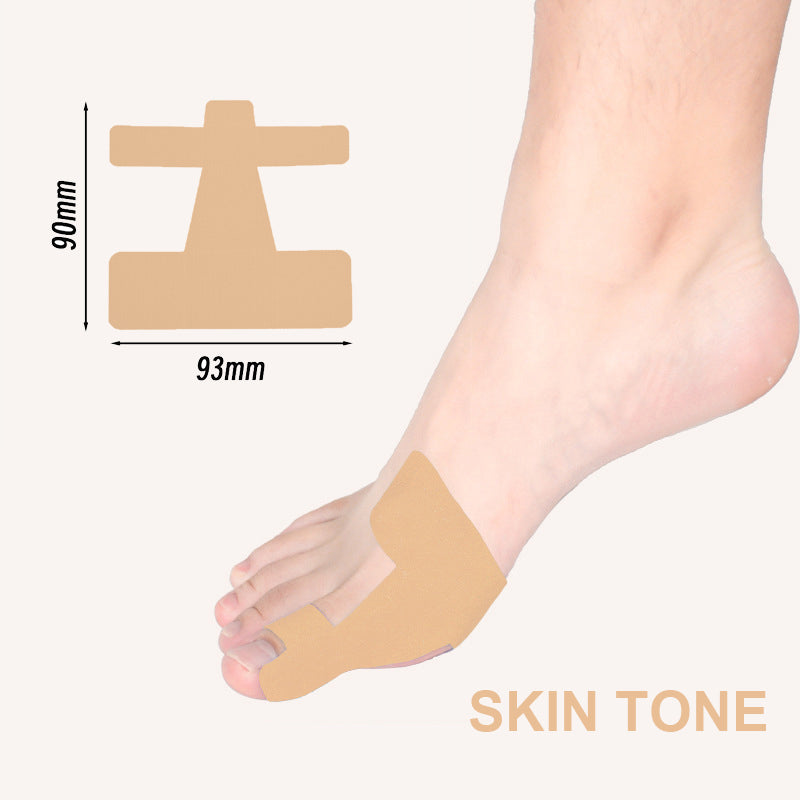 Skin color bunion kinesiology tape