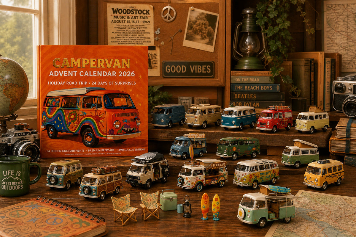 Colorful printed campervan designs