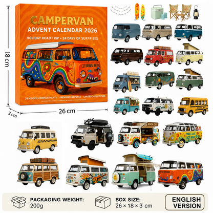 Campervan calendar box dimensions and included designs
