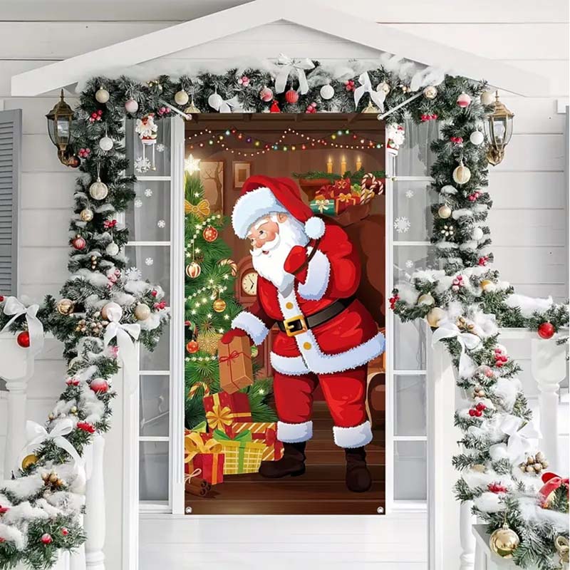 Colorful Christmas door cover patterns