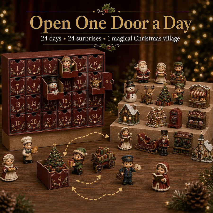Open a numbered drawer for each December day
