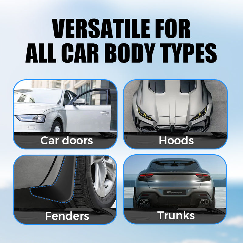 Applications on car doors, hoods, fenders, and trunks