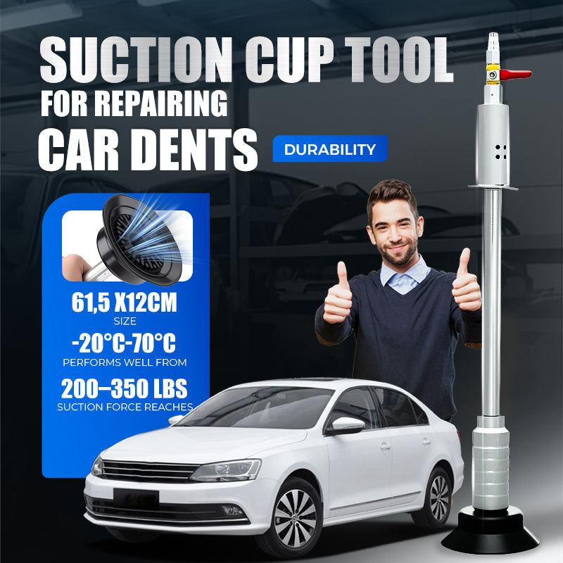 Silver suction cup tool for car dent repair