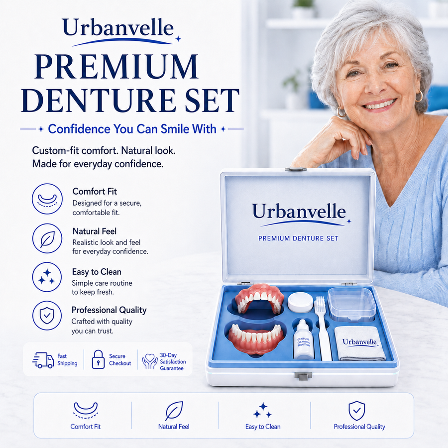 Custom-fit denture set — product view 1