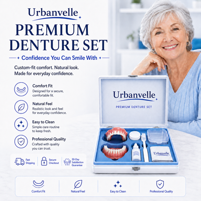 Custom-fit denture set — product view 1