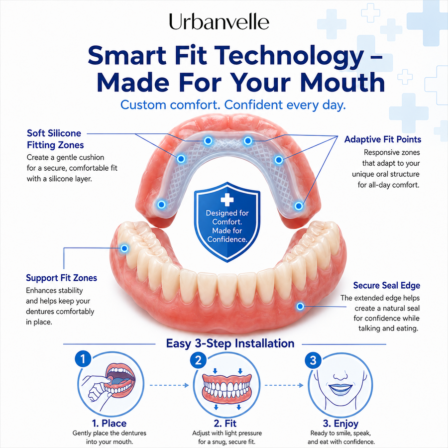 Custom-fit denture set — product view 2