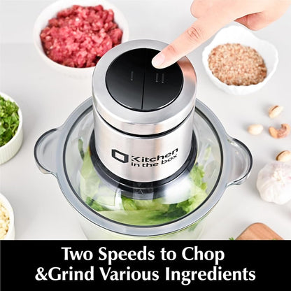 Two speed buttons for vegetables and meat