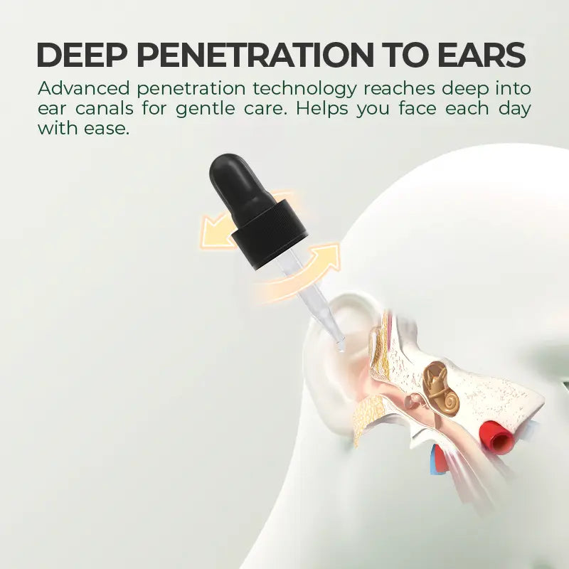 Ear care dropper illustration